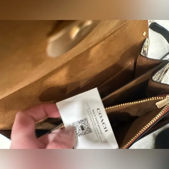 Coach Klare Crossbody Bag In Signature With Rivets - Picture 14 of 16